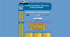 Desktop Screenshot of 4-cheap-car-rentals.com