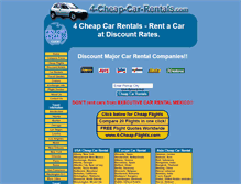 Tablet Screenshot of 4-cheap-car-rentals.com